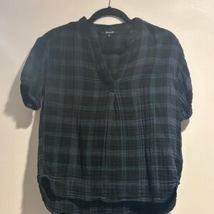 Madewell Plaid Flannel Blouse - XS